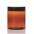 Clear 100G 150G 200G 250G Cosmetic Plastic Cream Jar With Black Lids